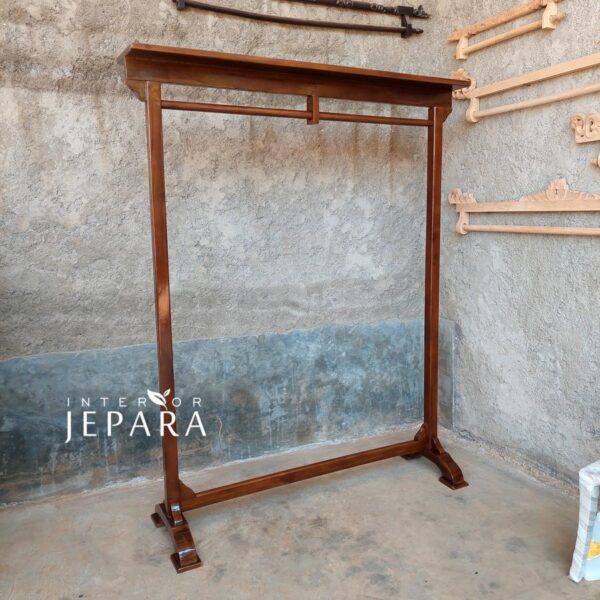 Gantungan Kain Baju Jas Kayu Jati