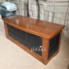 Meja Direksi Kayu Jati Mix Syntethic Leather