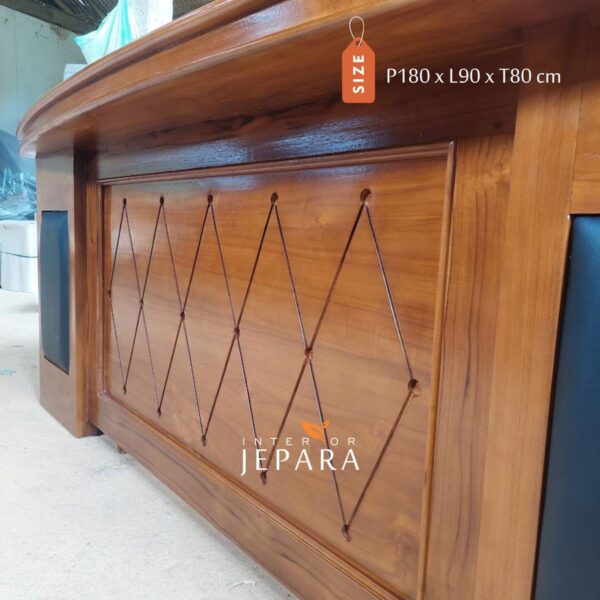 Meja Kantor Industrial Meja Kerja Kayu Jati