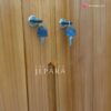 Lemari Pakaian Kayu Jati Minimalis 4 Pintu Klasik Mewah