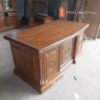 Meja Kantor Motif Ukiran Etnik Bahan Full Kayu Jati