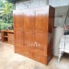 Almari Pakaian Retro Minimalis Kayu Jati Solid
