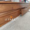 Dipan Tempat Tidur 3 Laci Kayu Jati Minimalis