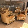 Kursi Tamu Ukir Jepara Mewah Klasik – Set Sofa Tamu Elegan