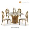 NIAGARA Dining Table Luxurious Stainless Steel Model