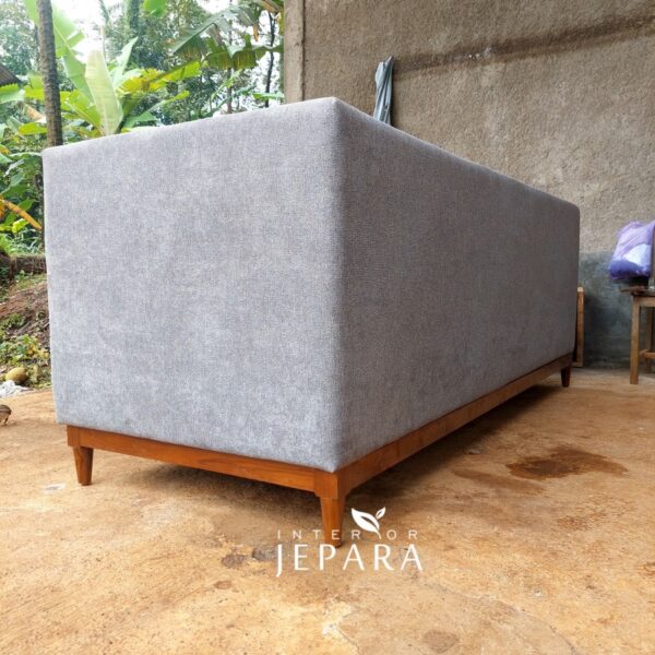 Sofa Scandinavian - Panjang 230cm Minimalis Rangka Kayu Jati - Image 4