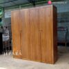 Lemari Pakaian Kayu Jati Minimalis 4 Pintu Klasik Mewah
