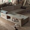 Kursi Tamu Jati Model L Custom Modern Minimalis