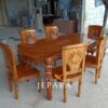 Meja Makan 6 Kursi LARASATI Kayu Jati
