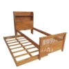 Dipan Anak Double Bed Kayu Jati Model Minimalis