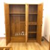  Lemari Japandi Style Retro Kayu Jati Mix Rattan Alami