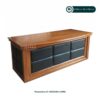 Meja Direksi Kayu Jati Mix Syntethic Leather
