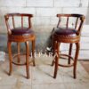 Kursi Bar Vintage Model Klasik Bahan Kayu Jati