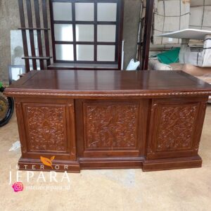 Meja Direktur Eksekutif Bahan kayu Jati