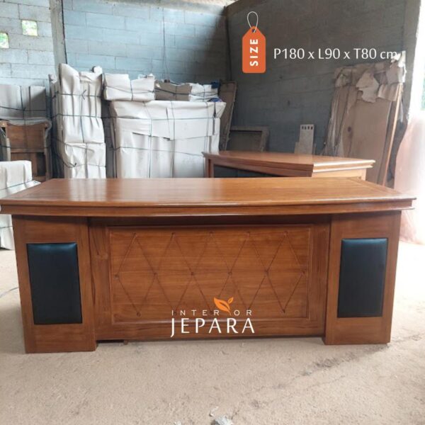Meja Kantor Industrial Meja Kerja Kayu Jati