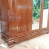 Lemari Minimalis Custom Shape Kayu Jati Solid