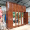 Lemari Minimalis Custom Shape Kayu Jati Solid