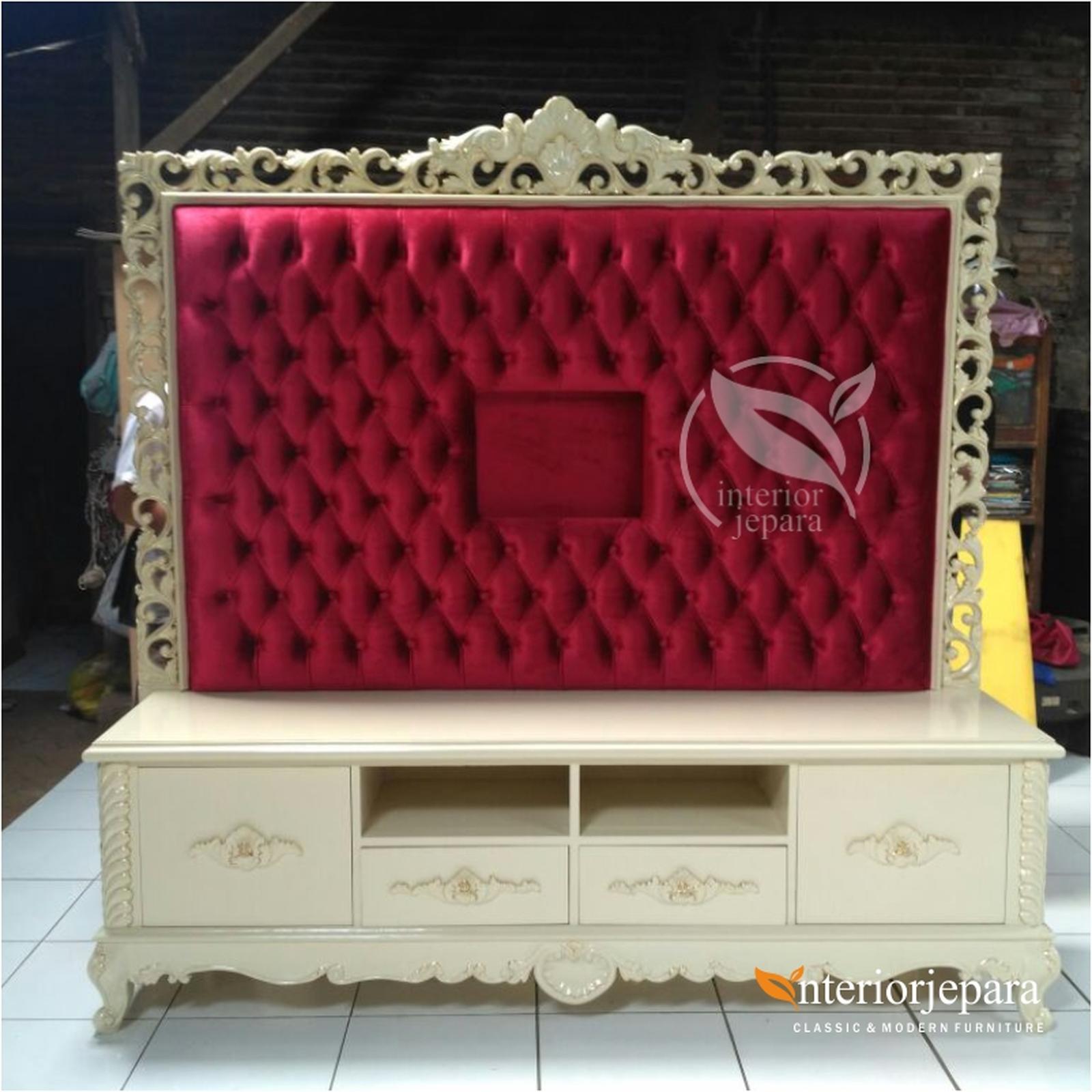 Luxury TV Cabinet Jepara – Furniture Mewah Ukiran Modern