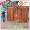Lemari Gebyok Ukiran Kayu Jati Solid Mewah Klasik Jepara