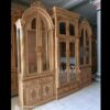 Display Cabinet Mewah Lemari Hias Full Ukiran Kayu Jati