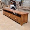 Meja TV Kayu Jati Minimalis 160 cm | Rak TV Jati Jepara Modern