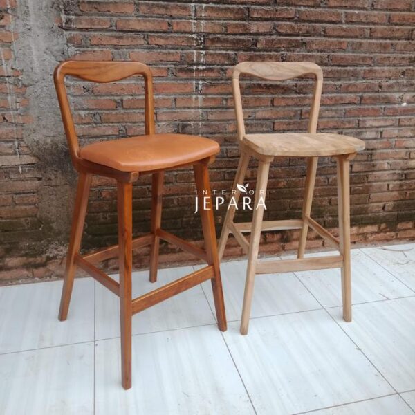 Kursi Bar Vintage Coboy Rangka Kayu Jati