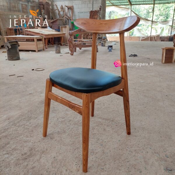 Kursi Makan Kursi Kafe Retro Kayu Jati
