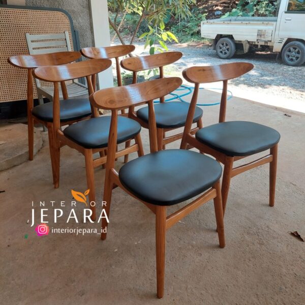 Kursi Makan Kursi Kafe Retro Kayu Jati