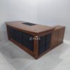 Meja Direksi Kayu Jati Mix Syntethic Leather