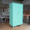 Lemari Anak Retro Modern Minimalis Kayu Mahoni