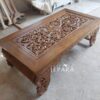 Meja Tamu Kayu Jati Ukiran Motif Etnik Madura