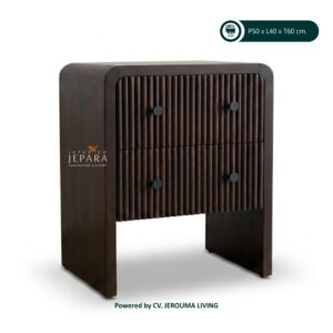 Bedside Table Minimalis Modern Kayu Jati