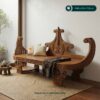 Bangku Perahu Bahan Kayu Jati Aksen Klasik - Sofabed