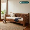 Bale Bale Daybed Sofa Kayu Jati Motif Ukiran Bunga