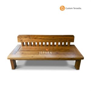 Bangku Kayu Jati Solid Minimalis