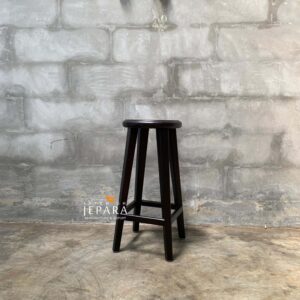 Kursi Bar Minimalis Jepara – Solid Wood Stool