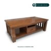 Meja Tamu Minimalis Kayu Jati 1 Laci – Coffee Table Jepara