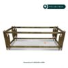 Coffee Table, Meja Tamu Stainless Steel Gold