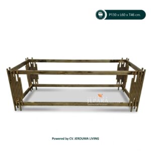 Coffee Table, Meja Tamu Stainless Steel Gold