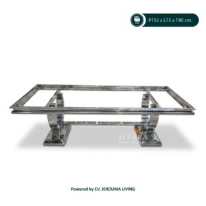 Rings Coffee Table, Meja Tamu Stainless Steel