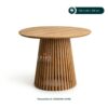 Meja Tamu Round Elegance Kayu Jati – Meja Bundar Minimalis