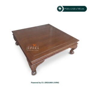 Meja Tamu Kayu Jati Premium Ukiran Ethnik