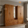 Lemari Kayu Jati Klasik Minimalis Custom Shape