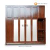 Lemari Minimalis Custom Shape Kayu Jati Solid