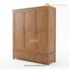 Almari Pakaian Retro Minimalis Kayu Jati Solid