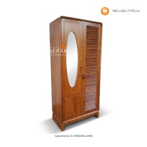 Lemari Minimalis Modern Klasik Kayu Jati Berkualitas