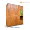 Lemari Pakaian Custom Shape Minimalis Kayu Jati