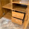 Lemari Pakaian Custom Shape Minimalis Kayu Jati