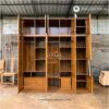 Lemari Pakaian Custom Shape Minimalis Kayu Jati