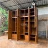 Lemari Pakaian Custom Shape Minimalis Kayu Jati